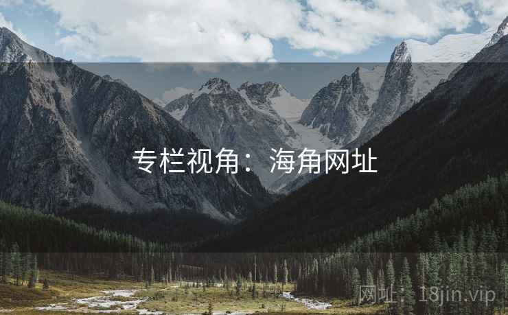 专栏视角：海角网址