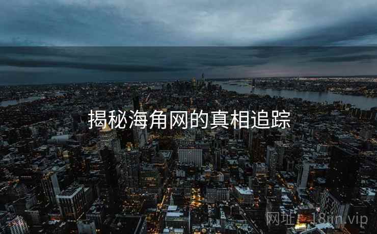 揭秘海角网的真相追踪